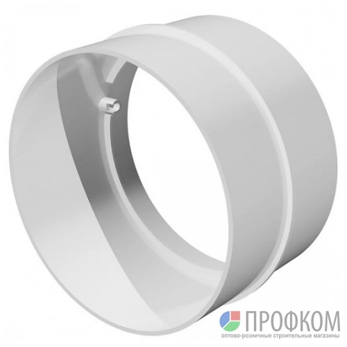 Соединитель пластик, D100 10SK - Комплектующие, крепеж для вентиляции ...