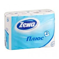 Туалетная бумага Zewa плюс 8 рулонов