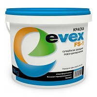 Краска супербелая фасадная EVEX FS-1 База С ( только под колеровку) 3 кг
