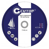 Профессиональный диск отрезной по металлу Т41-230 х 2,0 х 22,2 (10/50/100), Cutop Profi