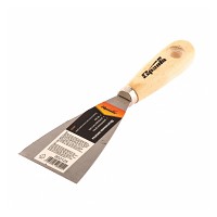 Шпательная лопатка из углеродистой стали, 30 мм, деревянная ручка// Sparta