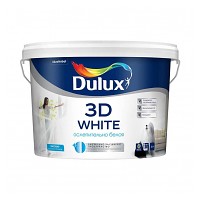 Краска Dulux матовая новая Ослепительно белая 3D 10л