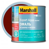 Эмаль Marshall Export Aqua темно- коричневая полуматовая 0,8 л