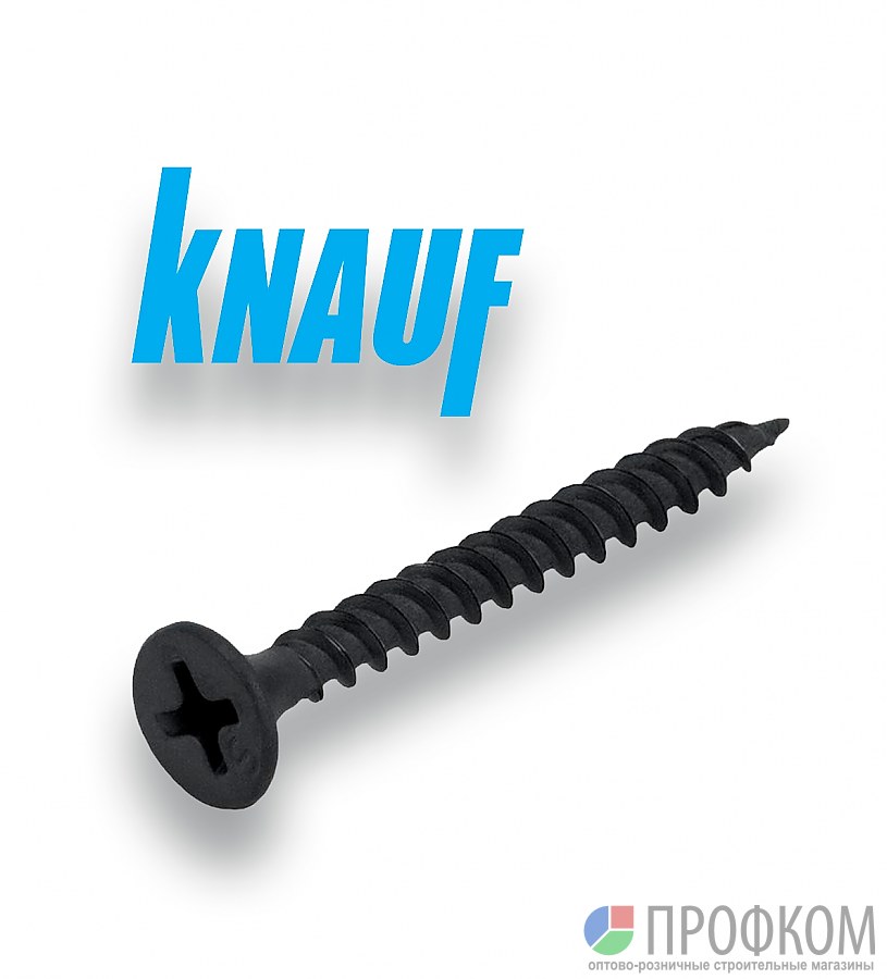 Саморез по металлу Кнауф 3,5*25 черный (200 шт) - Саморез по металлу ...