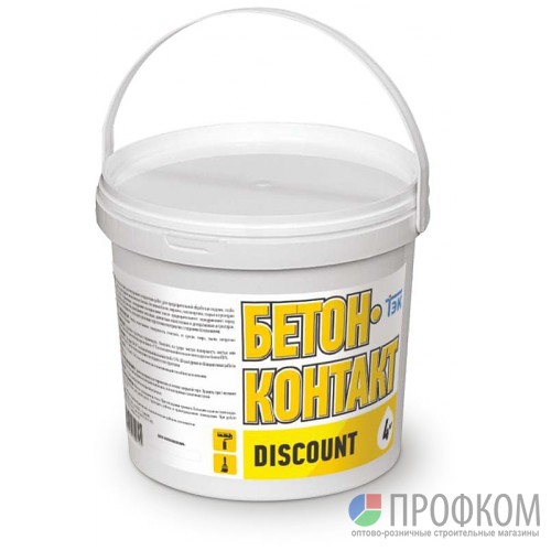 Грунтовка бетон-контакт ТЭК "Discount", 14 кг